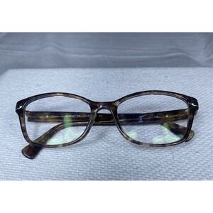 Coach Eyeglasses Frames HC6065 5287 Confetti Light Brown Gold Full Rim 49-17-135